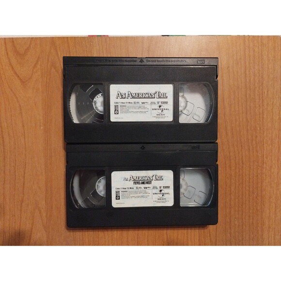 An American Tail & Fievel Goes West Clamshell VHS Lot - Don Bluth - Picture 7 of 7